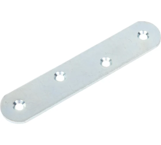 Крепежная пластина СЗХИ 100x20x2, цинк, 4 шт КПК00756