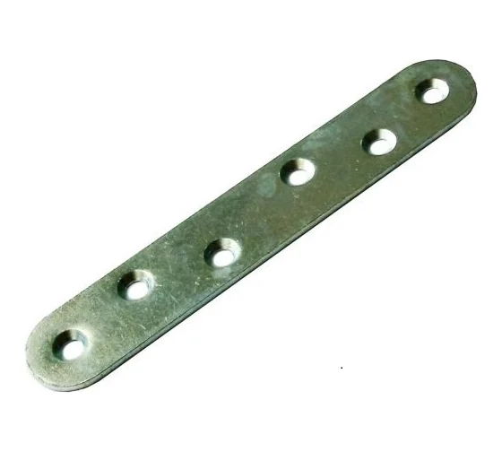 Крепежная пластина СЗХИ 120x20x2, цинк, 4 шт КПК00757