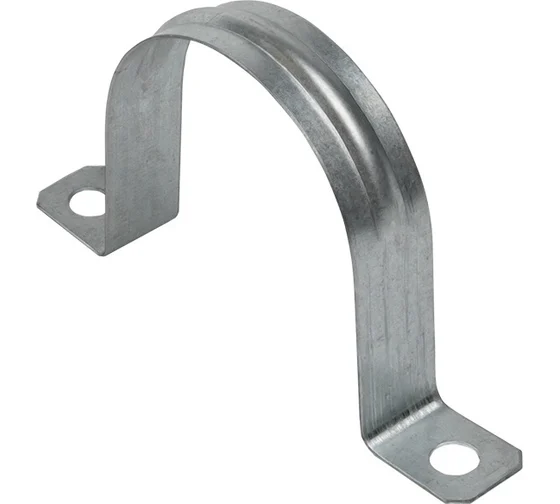 Металлическая двухлапковая скоба d60-63 мм, 50 шт. СЗХИ СМДС00154