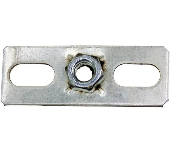 Пластина опорная с гайкой M 8 (30х80) оц. сталь (уп. 150 шт) СЗХИ КПК00196