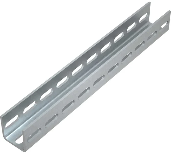 Швеллер 50x50x2,5 L2200 мм, тройная перфорация, ГОЦ СЗХИ