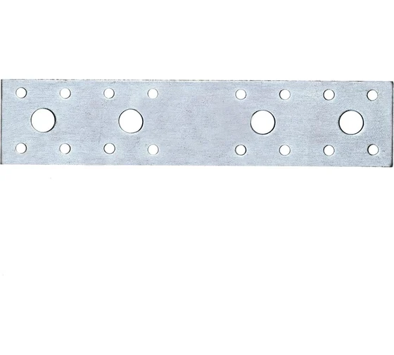 Перфорированная прямая пластина SЗХИ 180x40x3 мм, белый цинк КПК01053