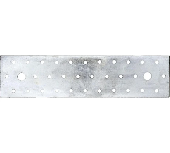 Перфорированная прямая пластина Suki 60x240x2 мм, белый цинк СЗХИ КПК01050