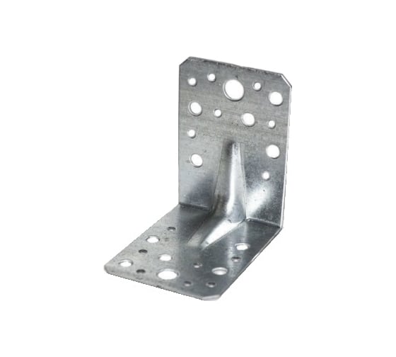 Угловая перфорированная пластина СЗХИ 90х90х65х2.0, усиленная, Ц, уп. 25 шт. 64809