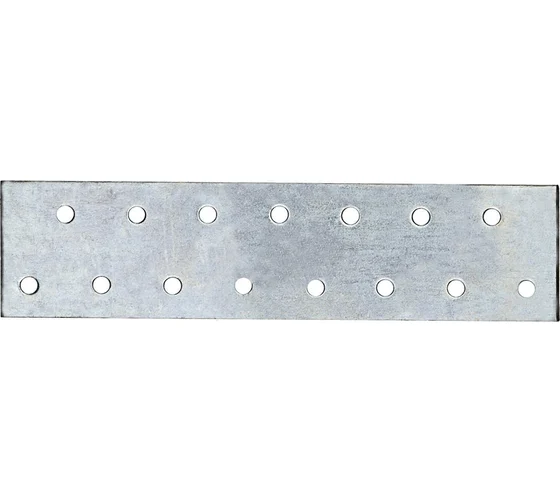 Перфорированная прямая пластина 40x160x2 мм, белый цинк СЗХИ КПК01079