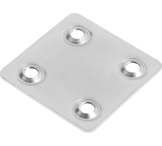Крепежная пластина СЗХИ 40х40х1.2 мм, цинк, в упаковке 1 шт КПК00996