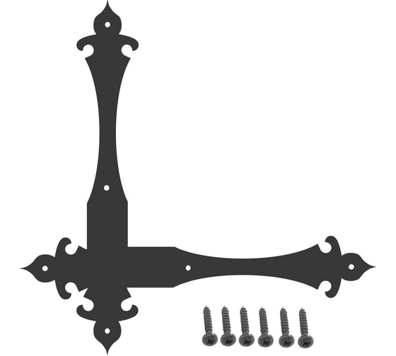 Накладка-уголок СЗХИ Black Prince декоративный, 250x250 мм, №5, черный У1-5200.Ч
