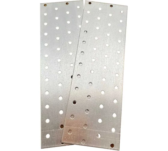 Пластина крепёжная соединительная СЗХИ 80x240 ОЦ, 4 шт.
