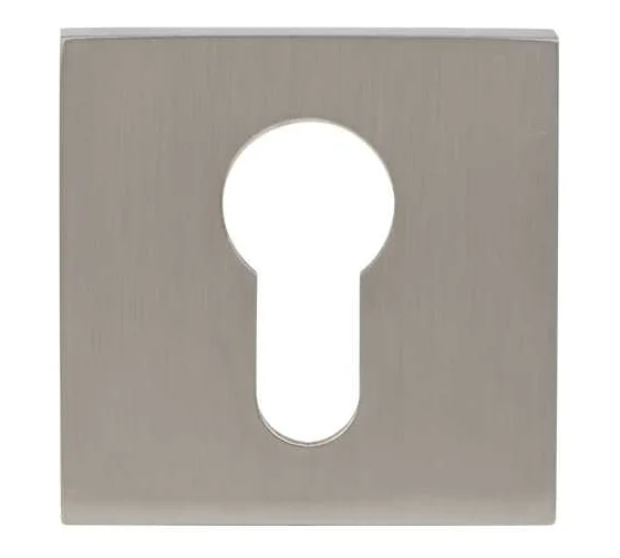 Ключевая накладка под евроцилиндр SQ-001 NICKEL СЗХИ ФДНЗ00259